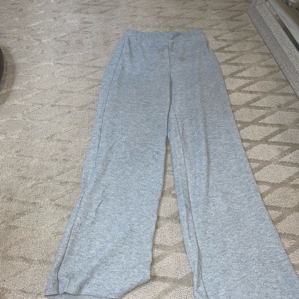 Zara Grey wide leg sweatpants